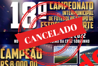 Estrela do Norte cancela realização do 18º Campeonato Intermunicipal de Futebol de Campo